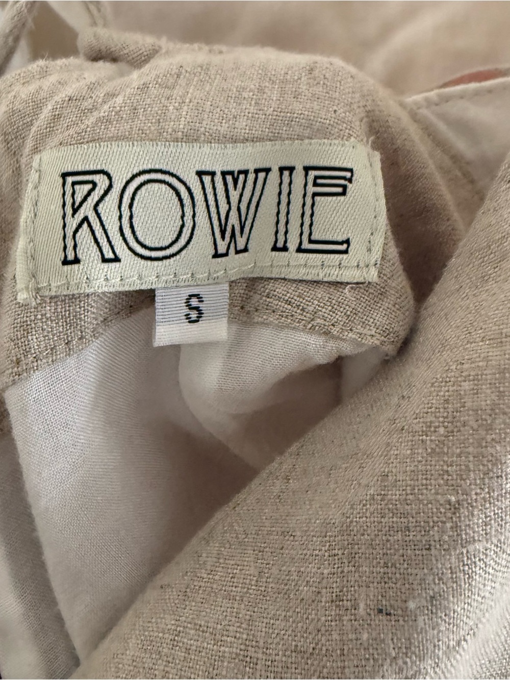 Open Back Linen Mini Dress - Picture 6 of 8